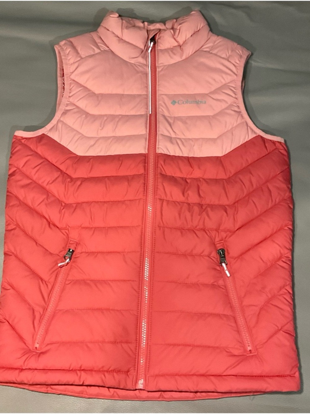 Columbia Pink and Coral Puffer Vest
